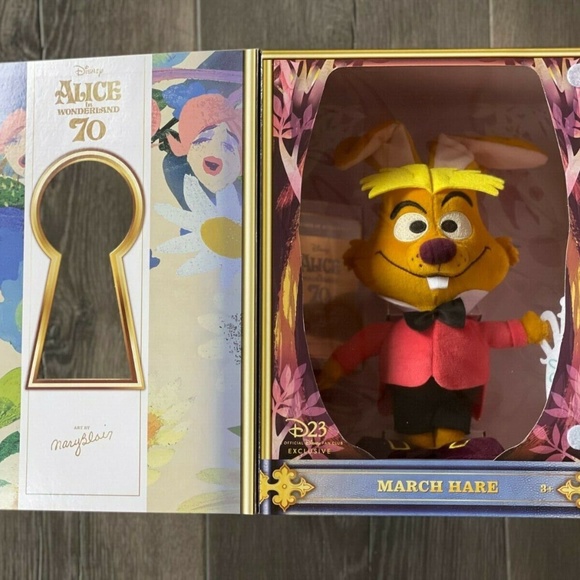 Disney D23 Exclusive March Hare Plush Alice in Wonderland by Mary Blair Gift - Picture 5 of 6